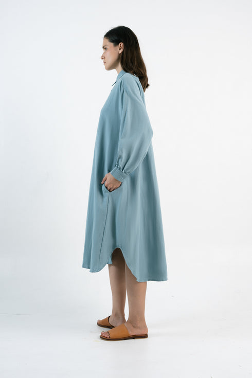 Maxi Hemdkleid Lora - Leinen